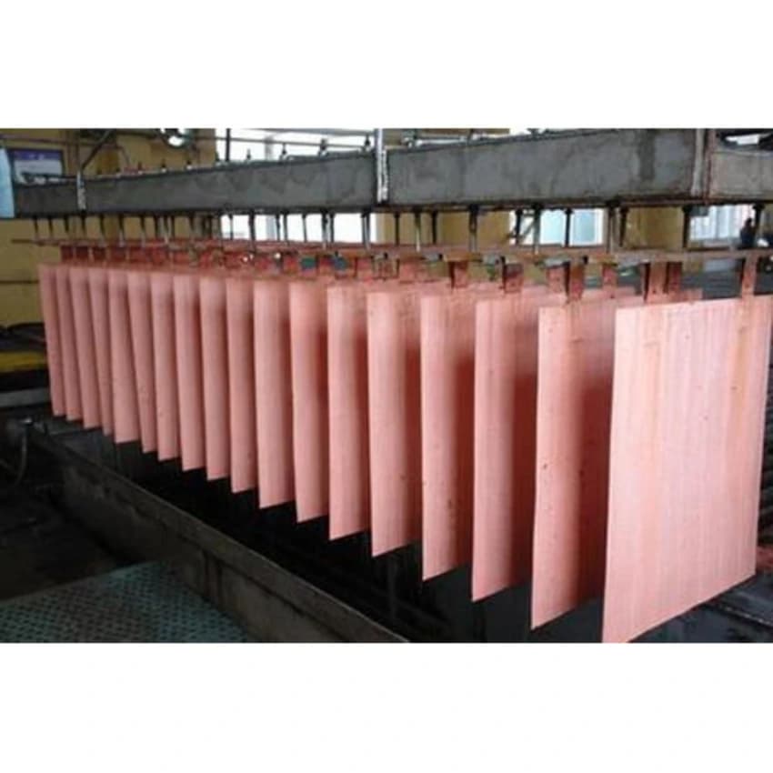 Square Electrolytic Copper Sheet, 6 mm