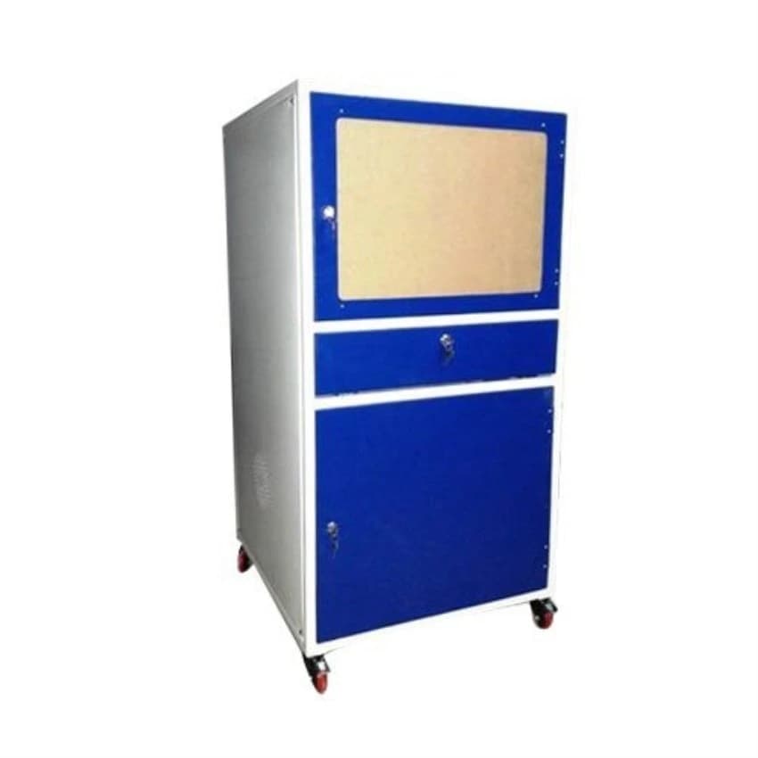 Linear Powder Coated Portable Computer Cabinet for Office