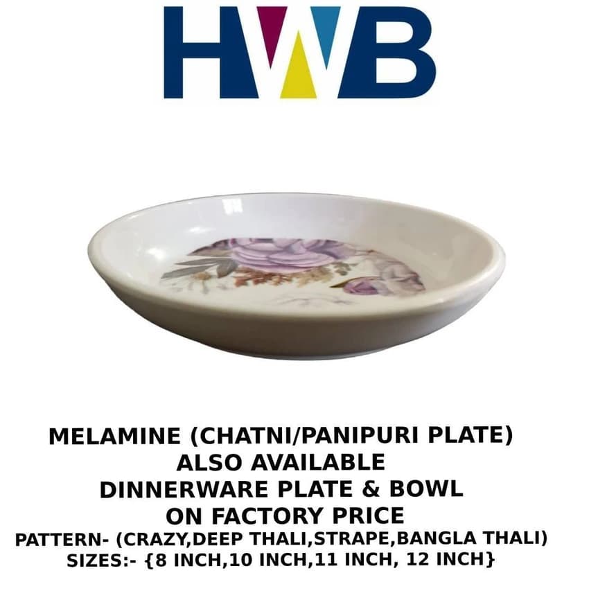 Melamine Chat Plate