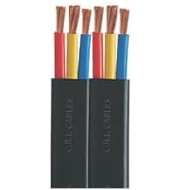 CRI 1.5 sq.mm Copper 3 Core Flat Cable for Submersible Pumps