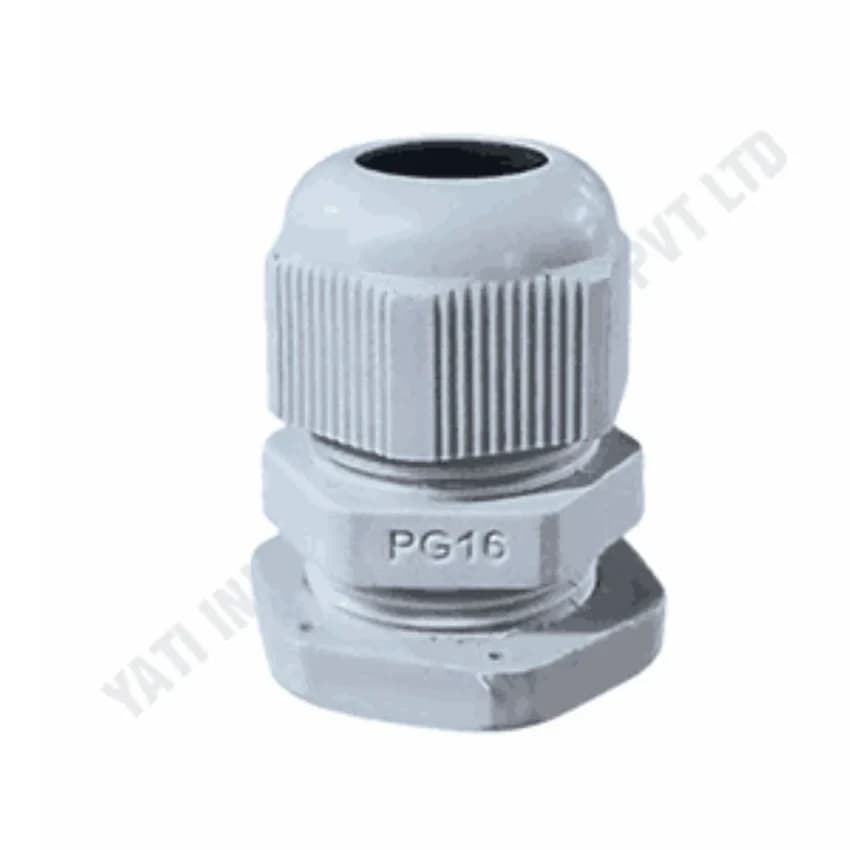 PLASTIC GLAND PG-16 - WHITE- Yati Infotech Solution