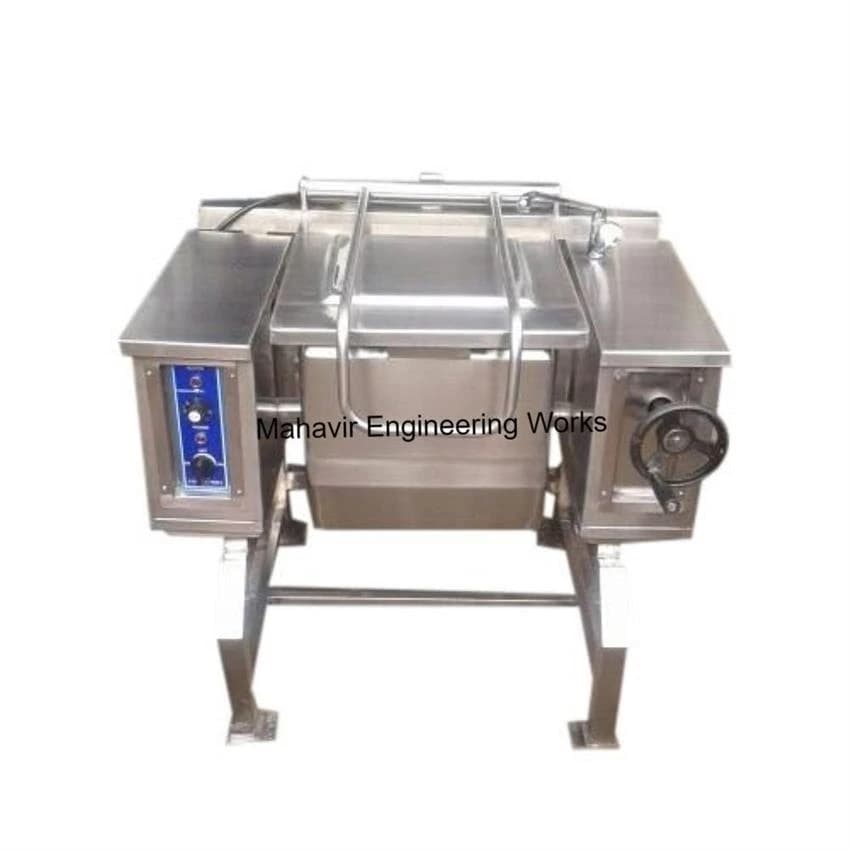 Mahavir Engineering Stainless Steel Electric Tilting Frying Pan