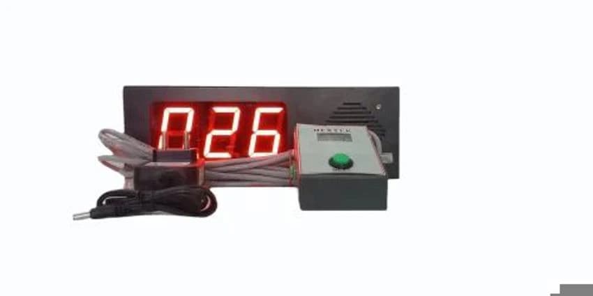 HEXTEK Red Token display with six language, Dimension: 30x8x4 cm
