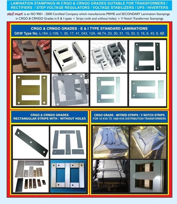 Crgo And Crngo Strip Transformer Lamination