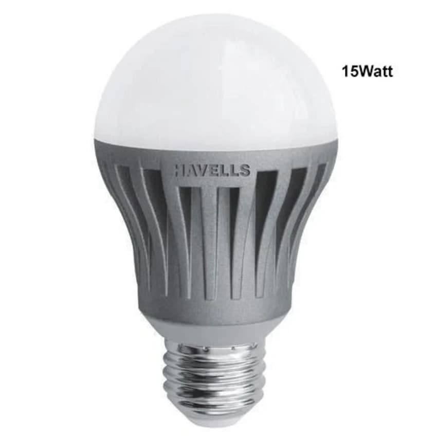Aluminum Cool daylight 15Watt Havells LED Bulb, Base Type: B22