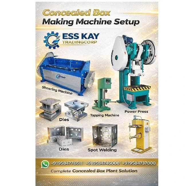 Concealed box making machine