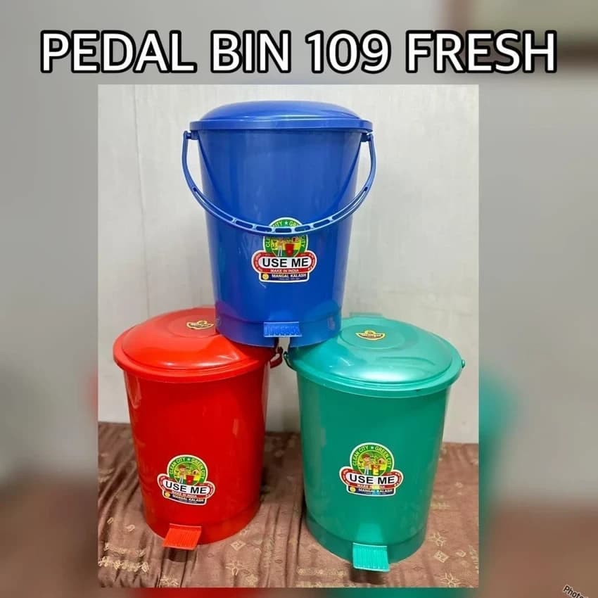 Polypropylene (PP) 109 Pedal Bin Fresh, For Home, Capacity: 16