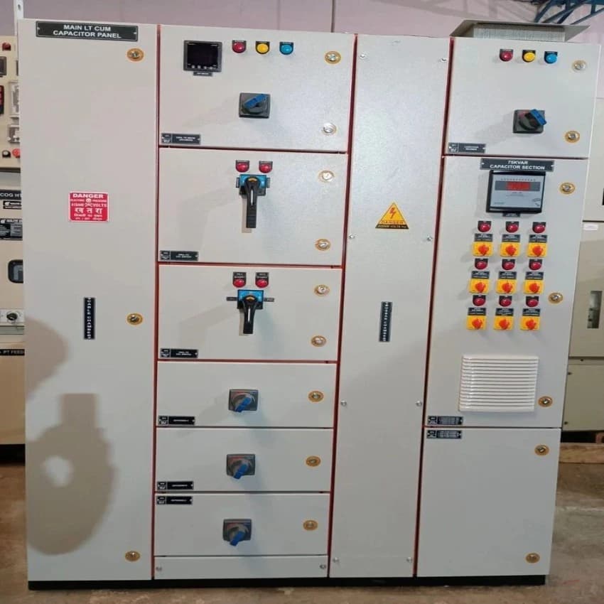 Three Phase 415 V 5000 Amps ABB Mild Steel LT Distribution Control Panel