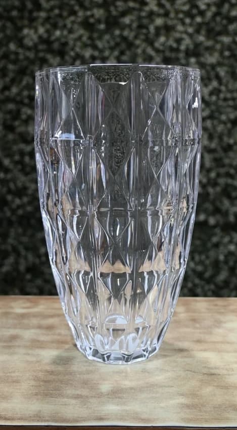 Handicraft Clear Hg.hp024aqu-10/Bha1 Vase, Size: Small