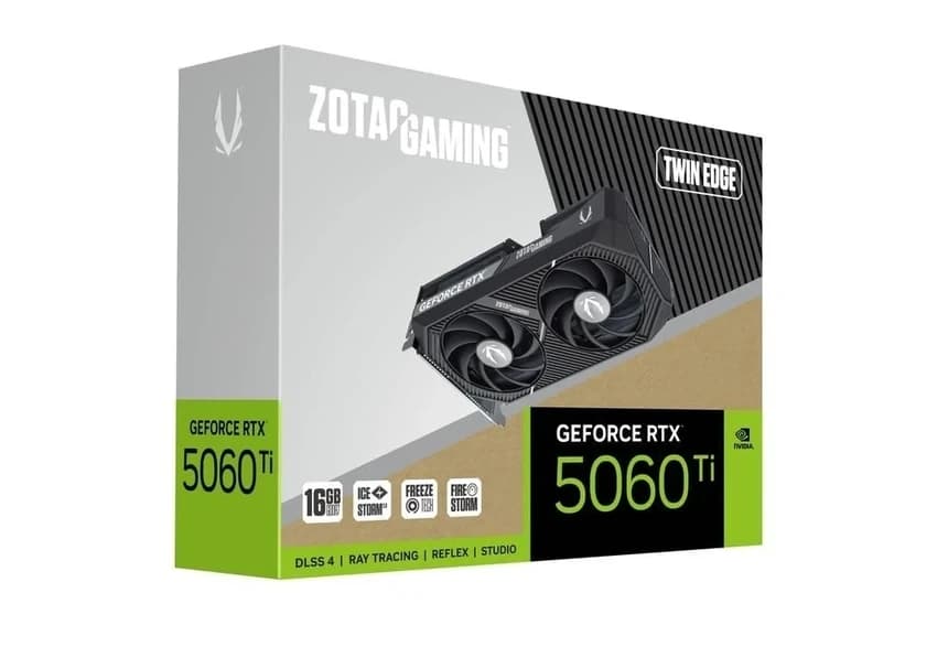 ZOTAC Gaming Geforce RTX 5060 Ti Twin Edge Graphics Card - Black 16 GB