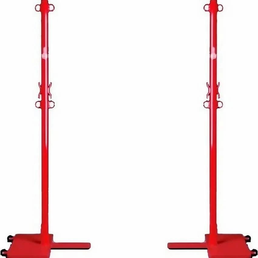 Red Mild Steel Badminton Pole, For Outdoor
