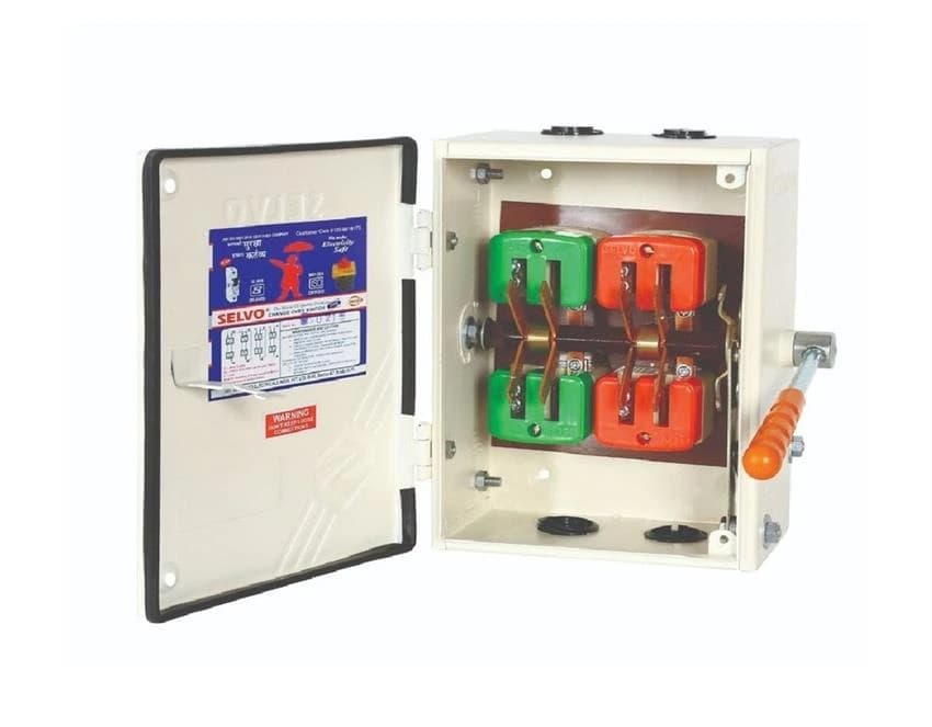 Selvo 63 Amps 240 Volts Offload Double Pole Changeover Switch, For Factories