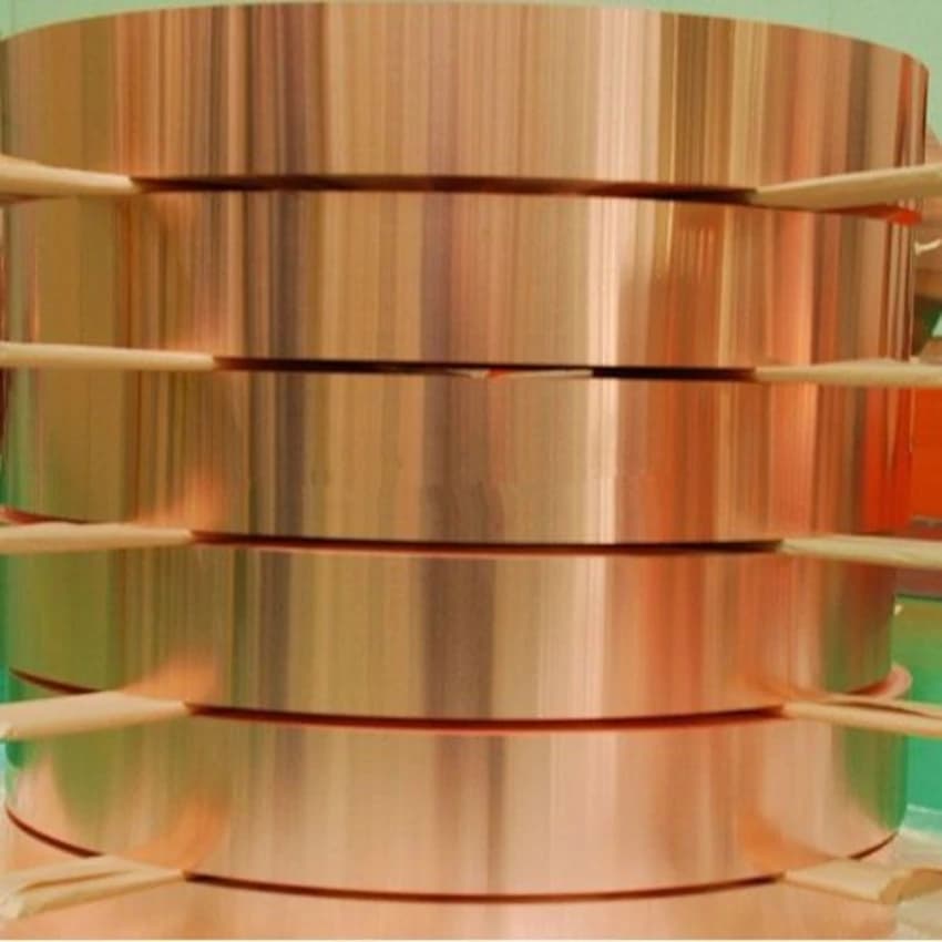 Beryllium Copper Strip, 0.05mm to 1mm