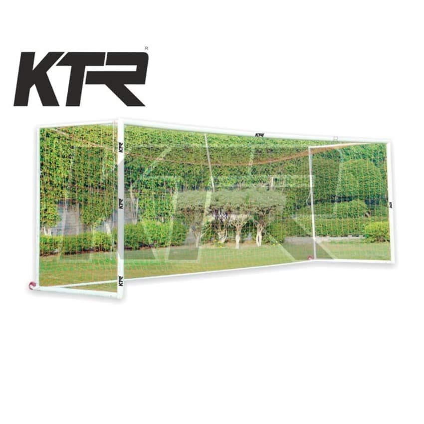 Mild Steel White KTR Football Goal Post Movable (Channel), Size: Standard