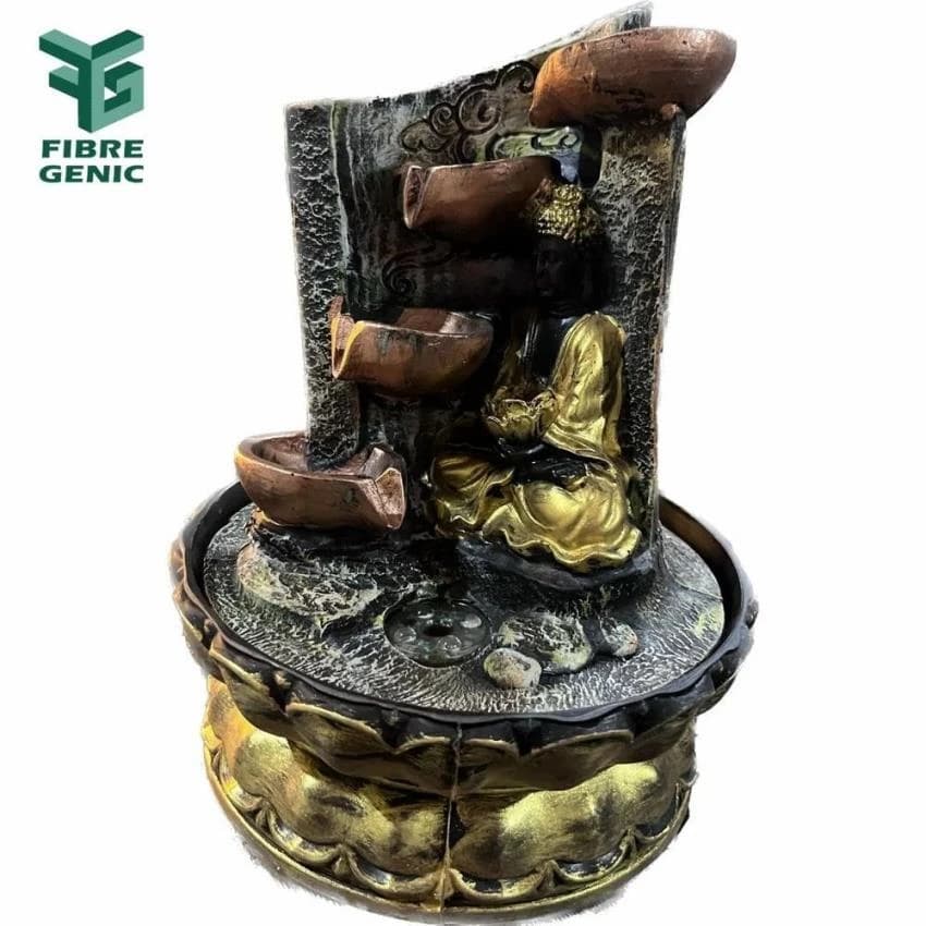 FRP Brown Lord Buddha Water Fountain