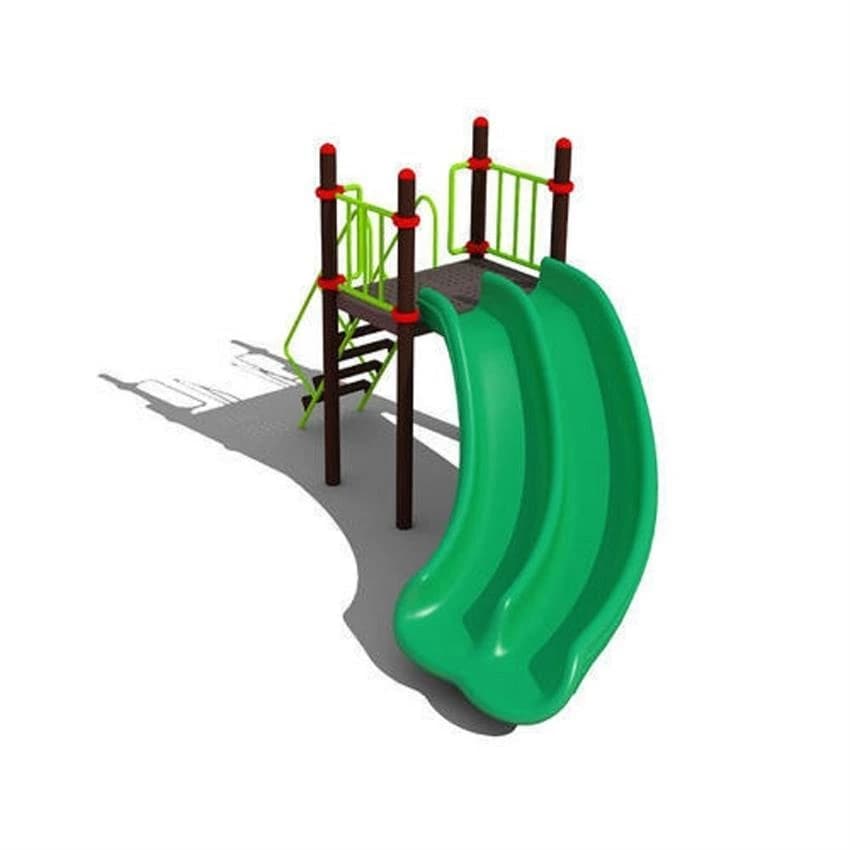 Blue Plastic FRP Playground Slide