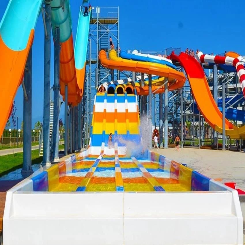 Pool FRP Half Spider Water Park Slide