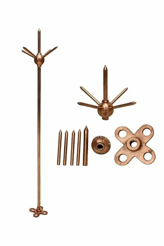 Copper Lightning Arrester, 1 m, 12 mm