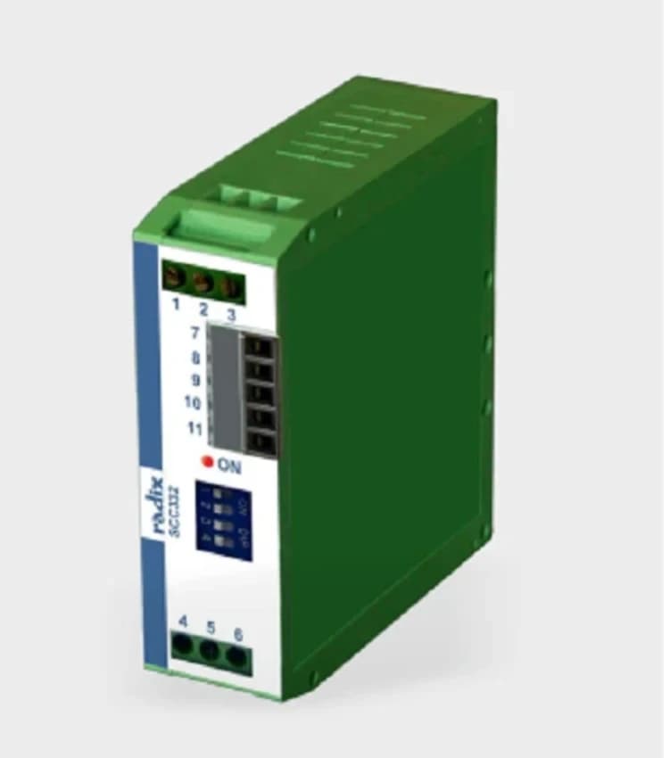 Horizontal 22mA Radix SCC332 Temperature / Linear Input - Dual Output, For Signal Isolation