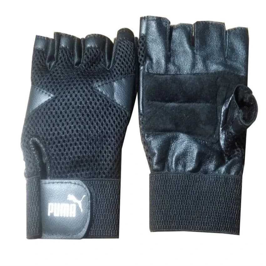 Black Leather Gym Glove, For Boxing