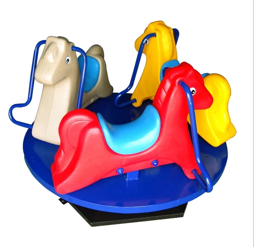 Mild Steel Playground Equipment Merry Go Round Toddler