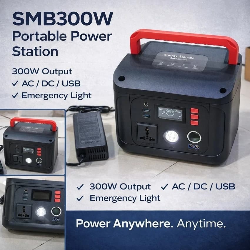 Portable power station SMB300w portable invertar