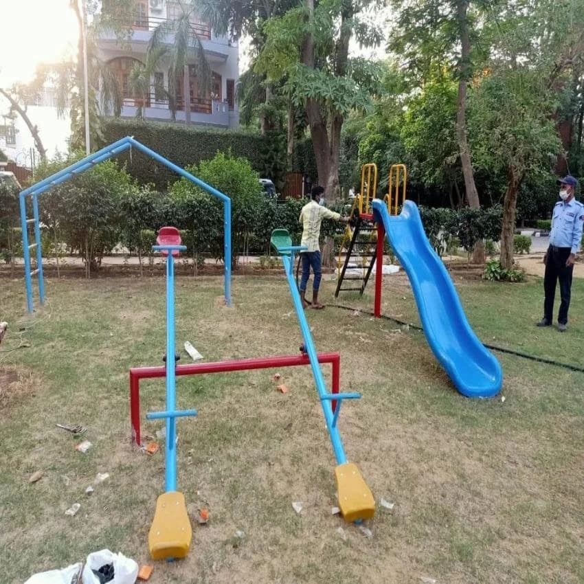 Mild Steel Outdoor Playground Seesaw
