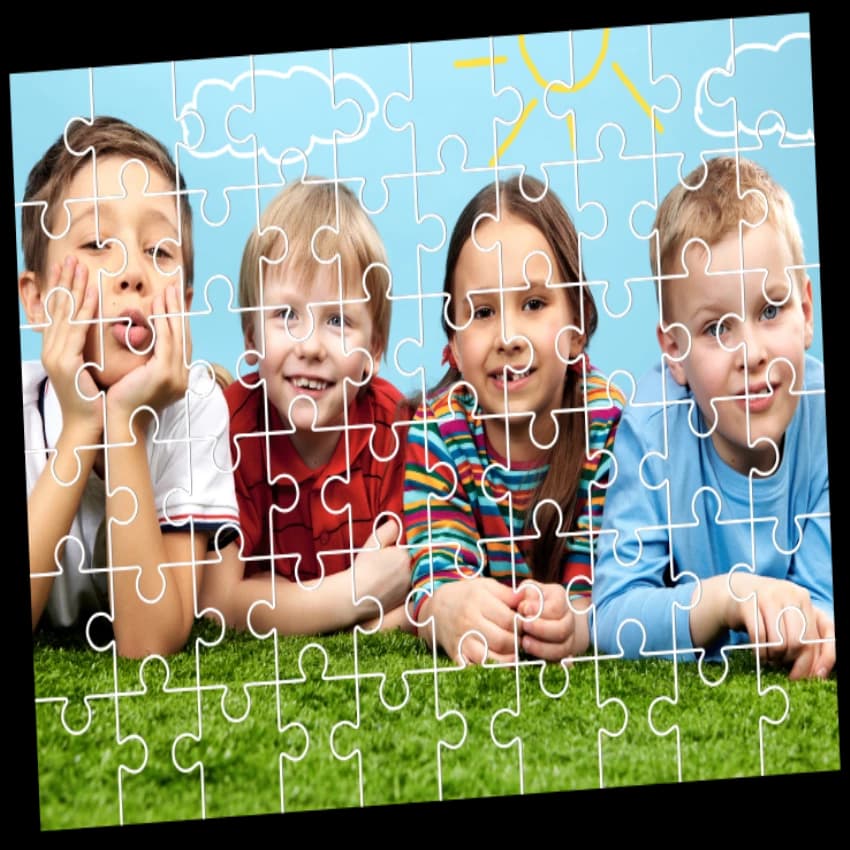 Plastic Male,Female Sublimation Cardboard Puzzle, For Kids