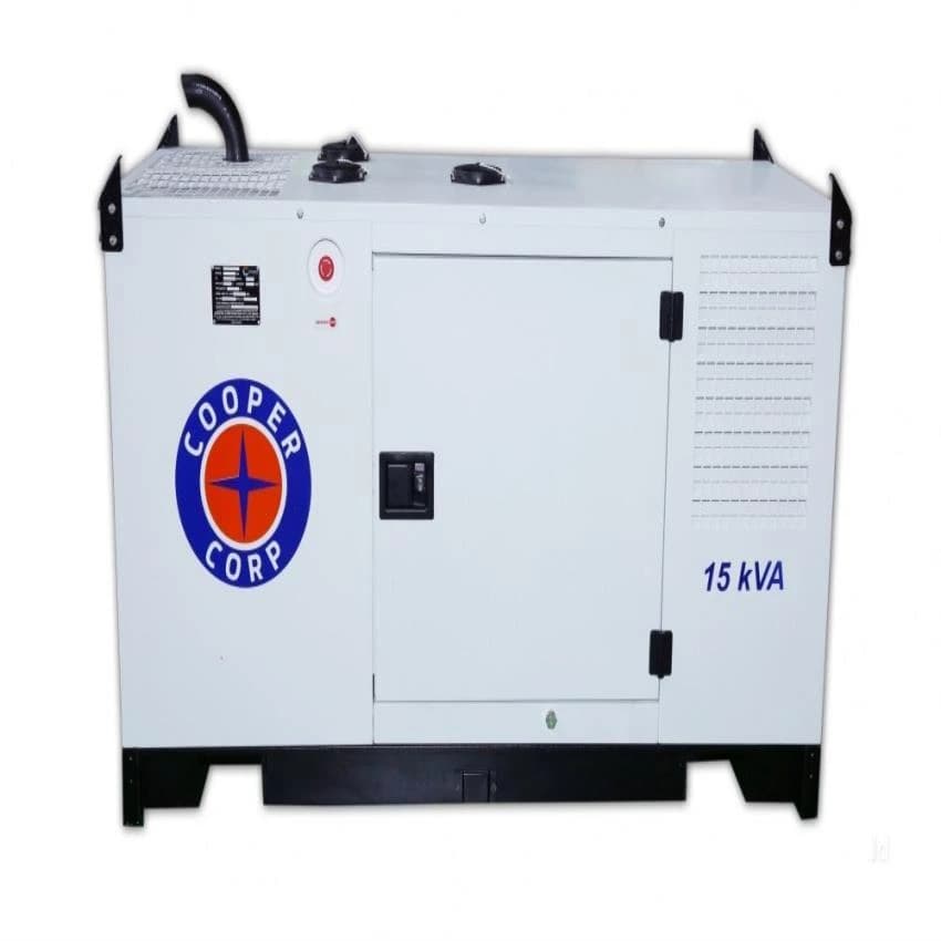 25 KVA Cooper Silent Generator Set. 3-PH, With STD Panel