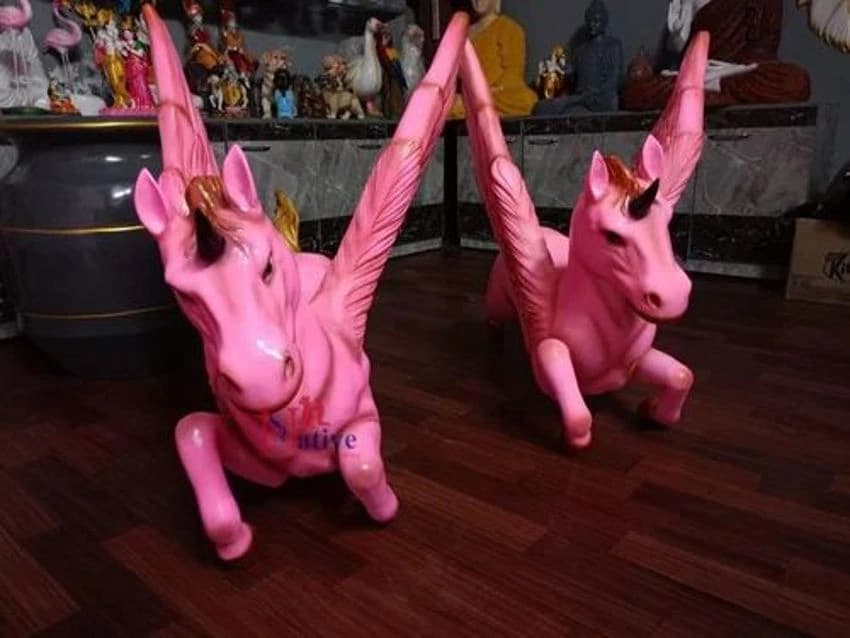 FRP Unicorn Horse, Size/Dimension: 30 Inch