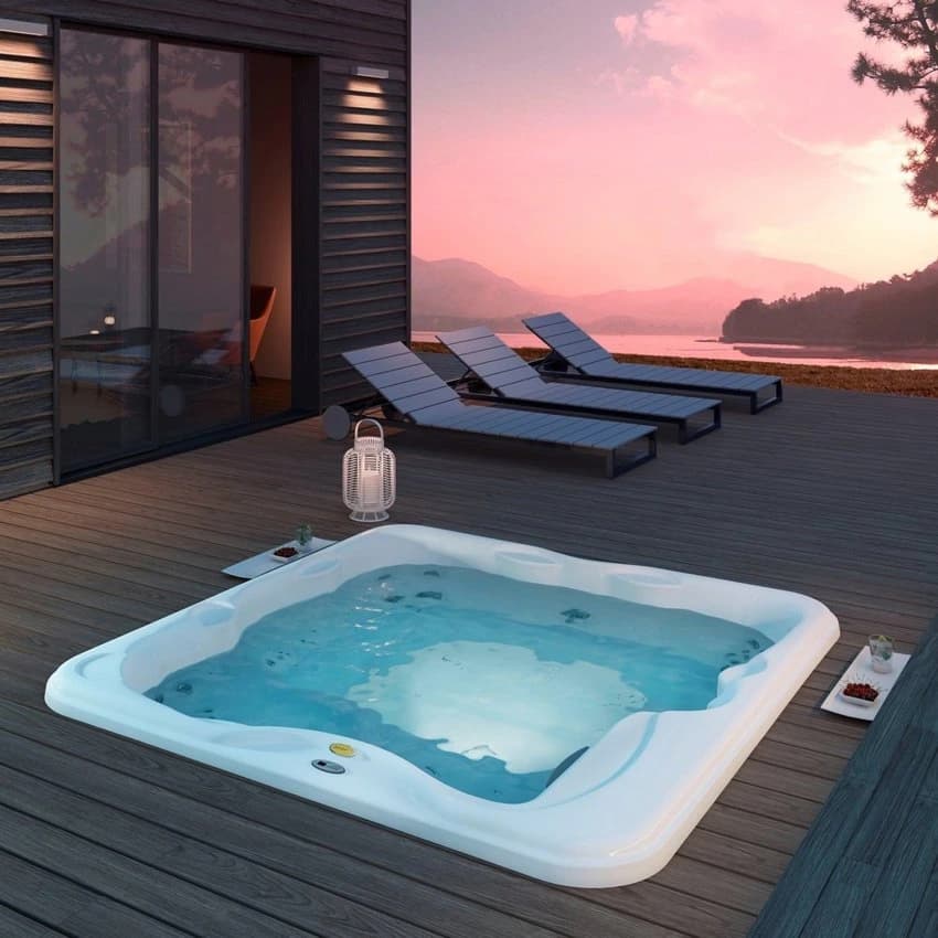 Concrete Jacuzzi Pool, For Hotels/Resorts,House, Dimension: 10x10x3.50