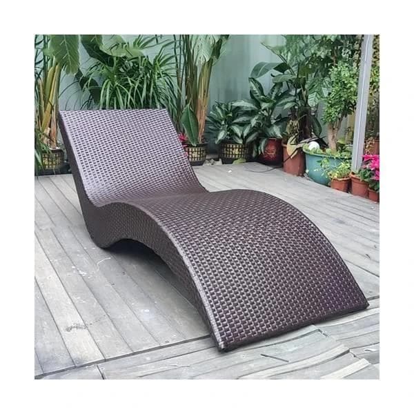Wicker Poolside Lounger