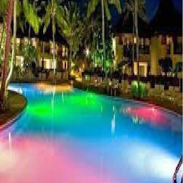Light Decorated Swimming Pool