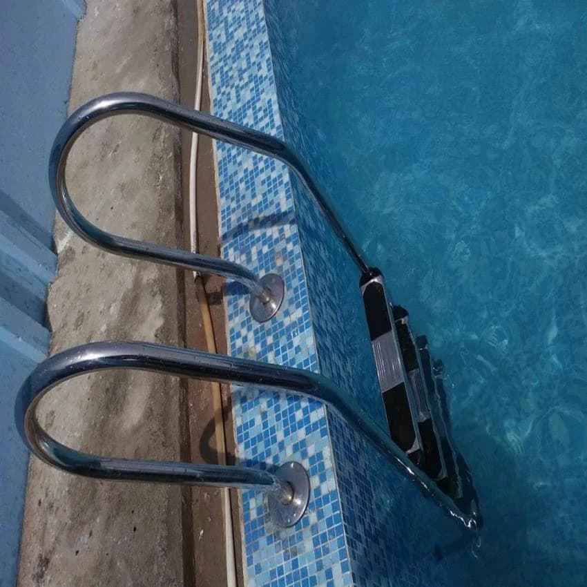 Stainless Steel Silver Swimming Pool Ladders