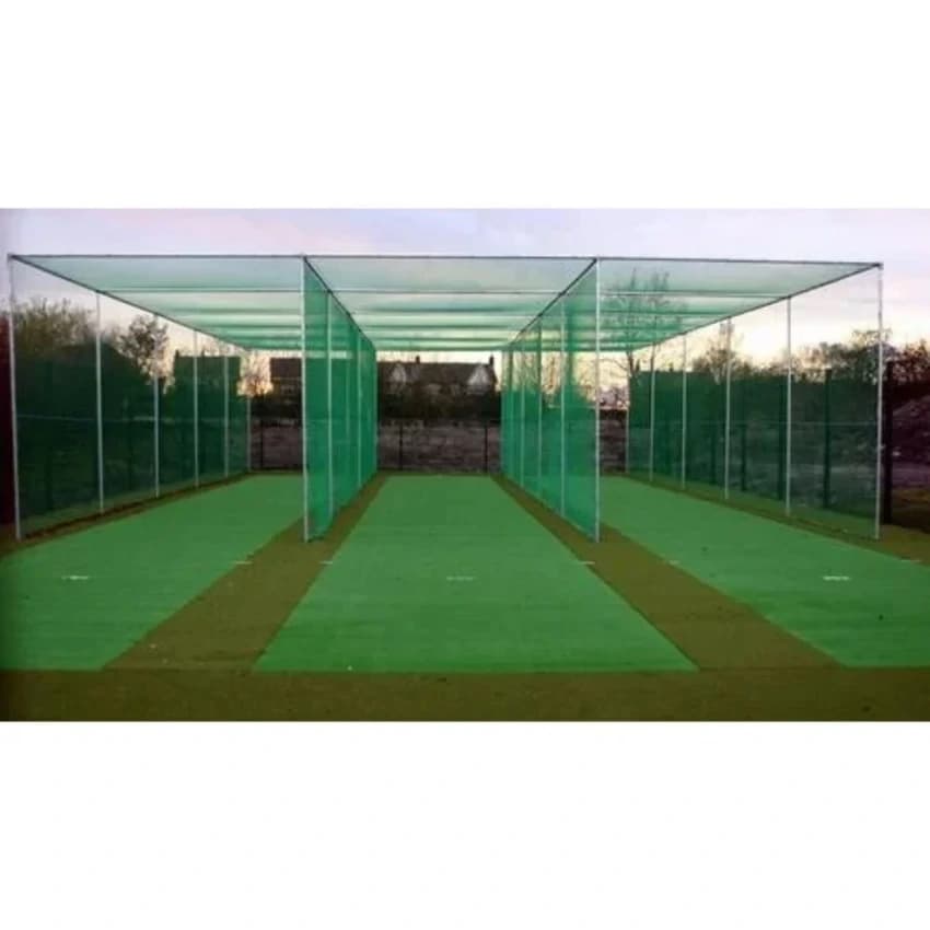 Green HDPE Cricket Practice Net
