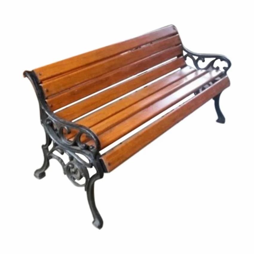 Iron And Wood Iron Wooden Garden Bench