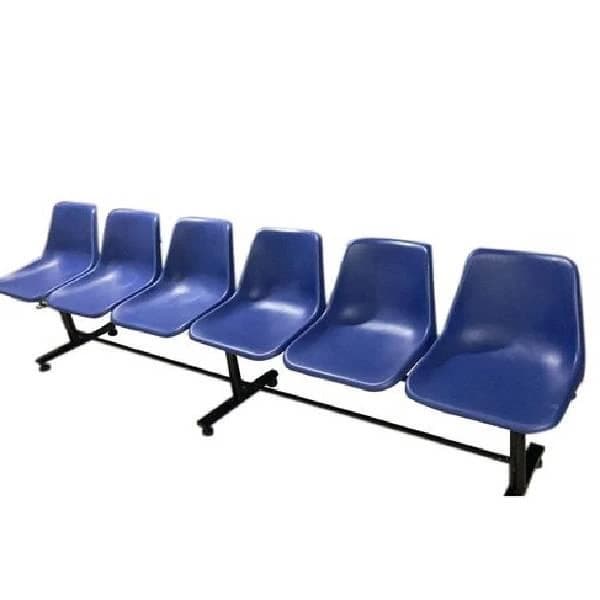 Plastic Blue Waiting Chair