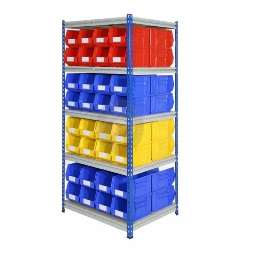 Mild Steel Plastic Bin Storage Rack, Load per Layer: 250 kg