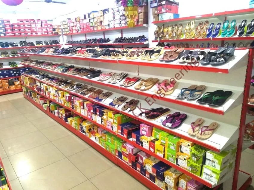 Mild Steel Shoes and Cheppal Rack