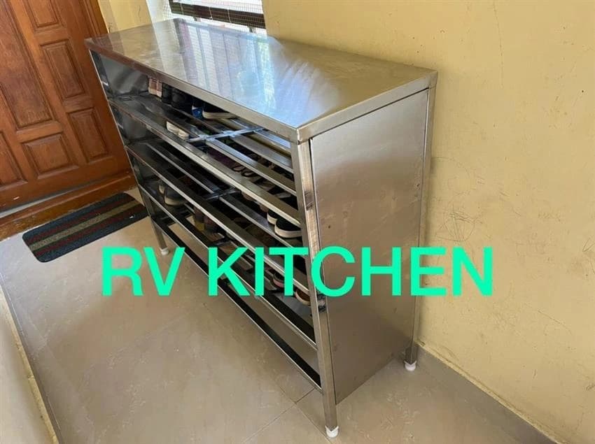 Stainless Steel Shoe Racks, Size: 590x355x638 mm, 4