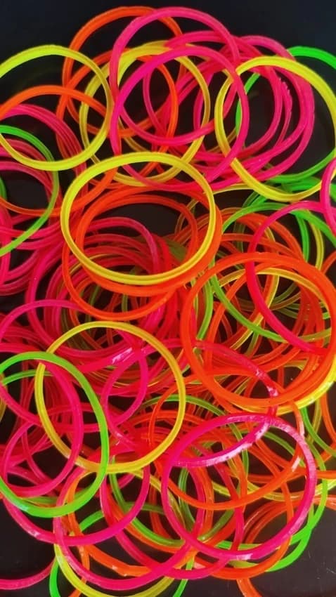 Multicolor Nylon Rubber Band, 500 gm