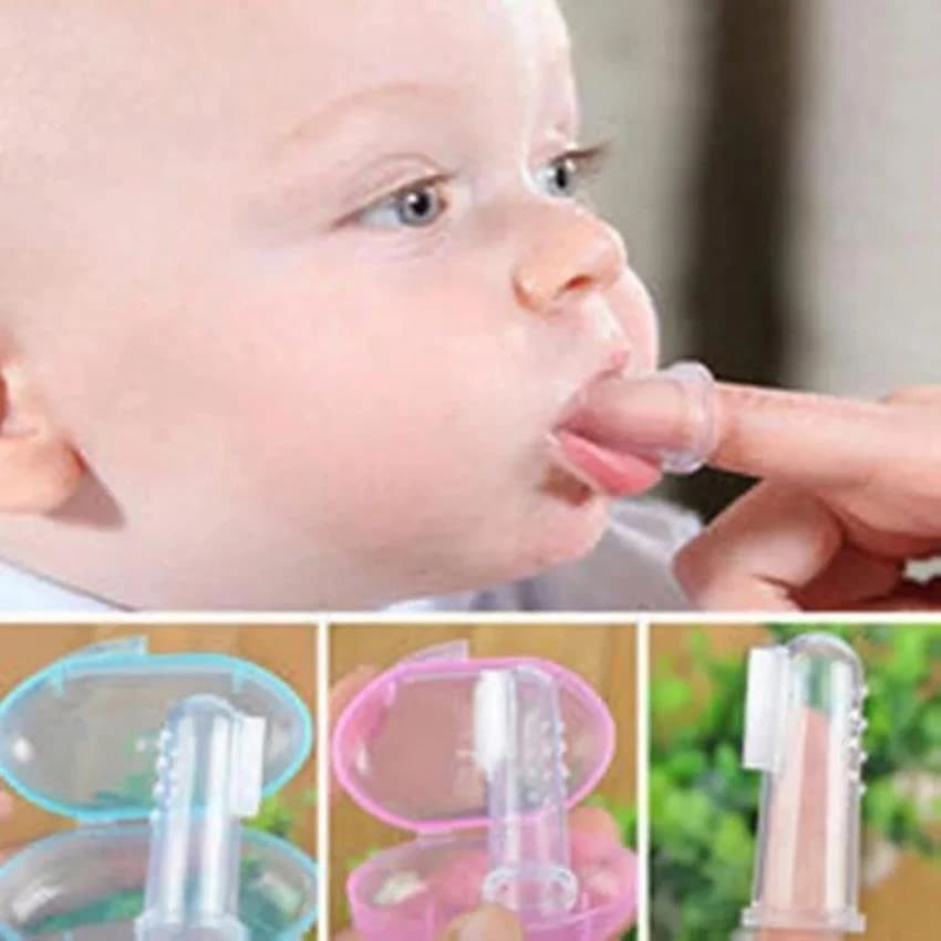 Soft Multicolor Silicone Baby Gum Cleaner, For Tooth Cleaning