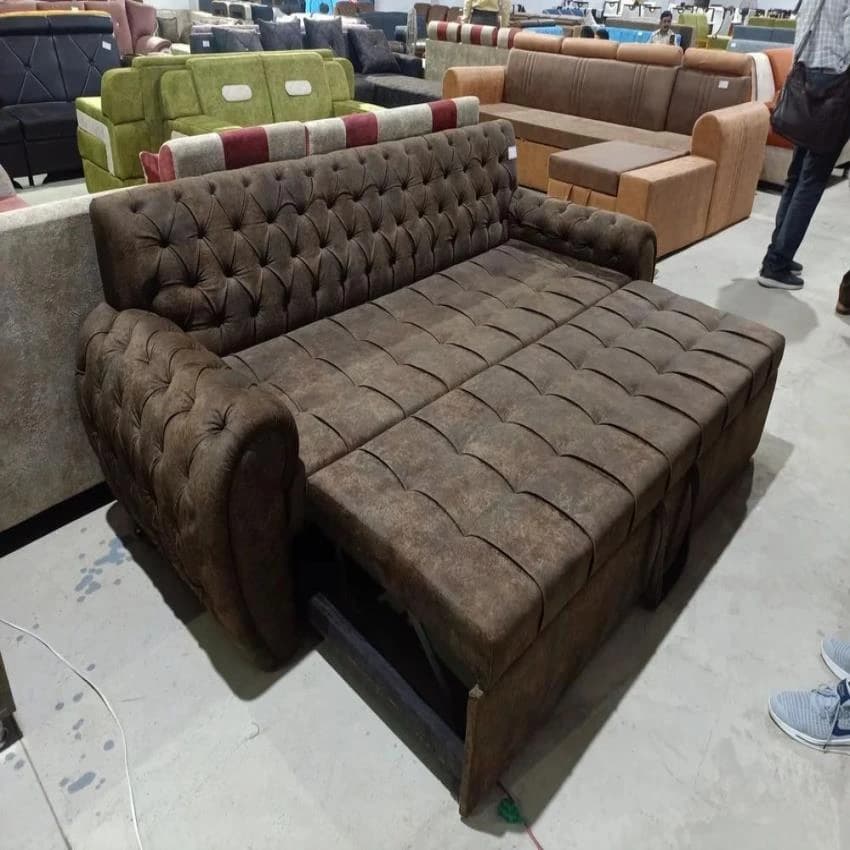 Sunbeam wooden sofa cum bed