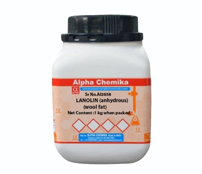 99% LR LANOLIN (anhydrous) (wool fat), Packaging Size: 500 gm