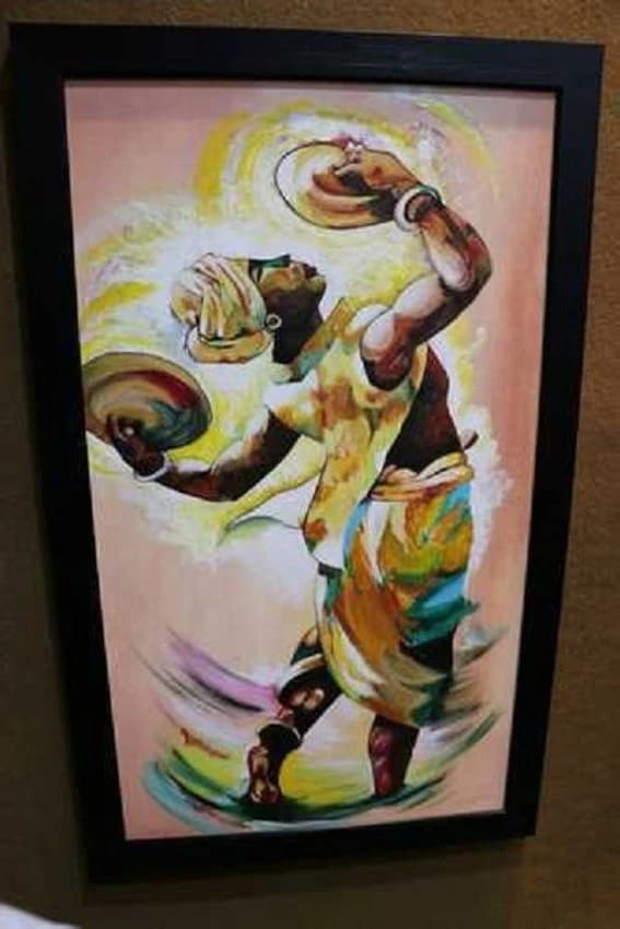 Acrylic Modern Handmade Canvas Painting