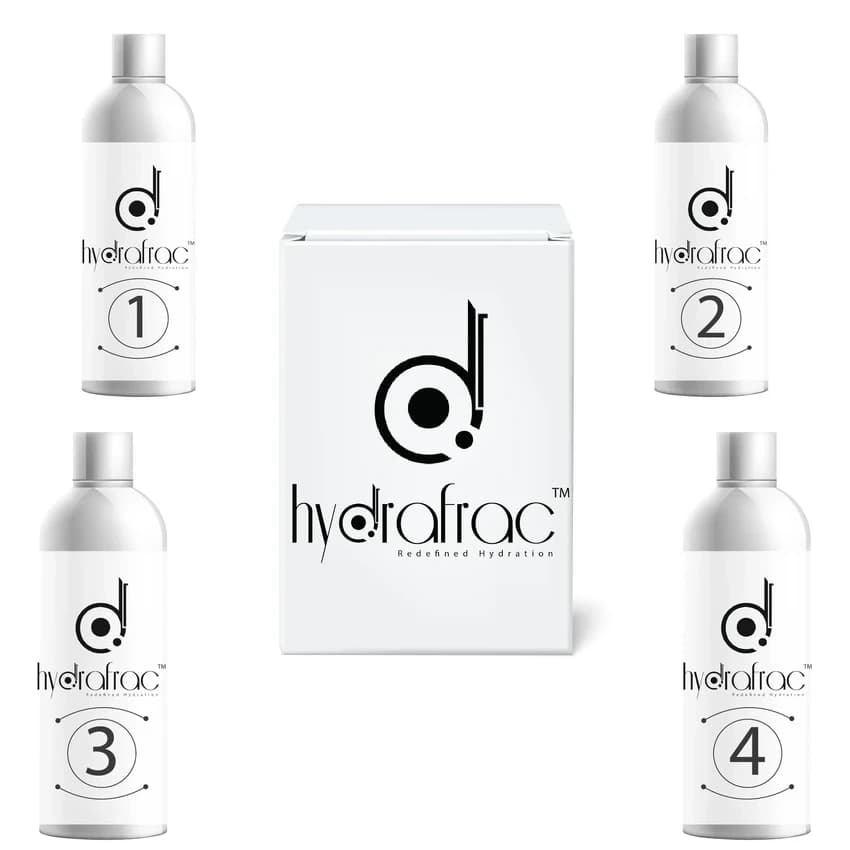 HydraFrac Serum Kit_4 Step Facial Solution_Exfoliation, Hydration, Rejuvenation & Cleaning