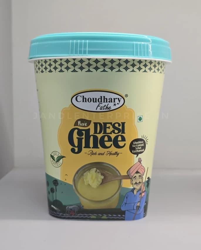 Round 1000ml IML Ghee Container