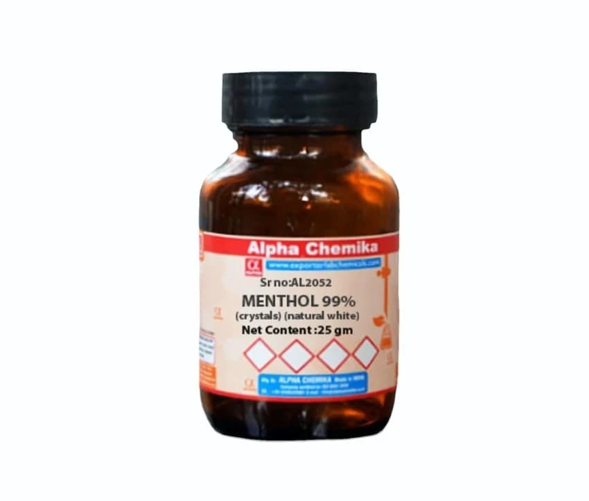 Menthol 99% (Crystals) (Natural White