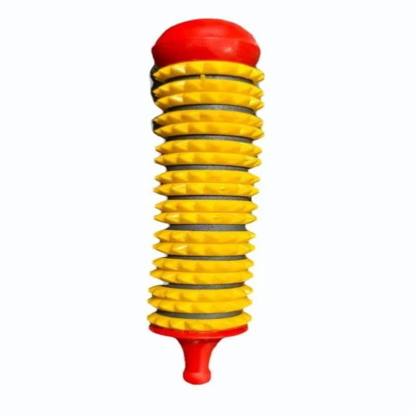 Yellow and Red PVC Energy Magnetic Acupressure Massage Roller, For Hand Massages, Size: 8 Inch (length)