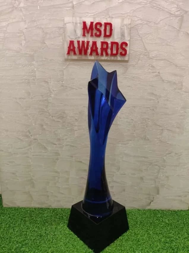 With Printing Blue Acrylic Crystal Mementos, Size: 1-5 inch